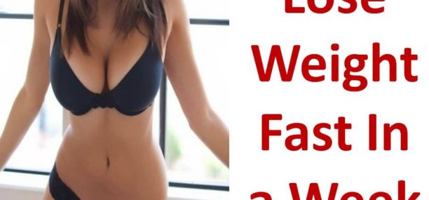 How to lose weight fast in one week