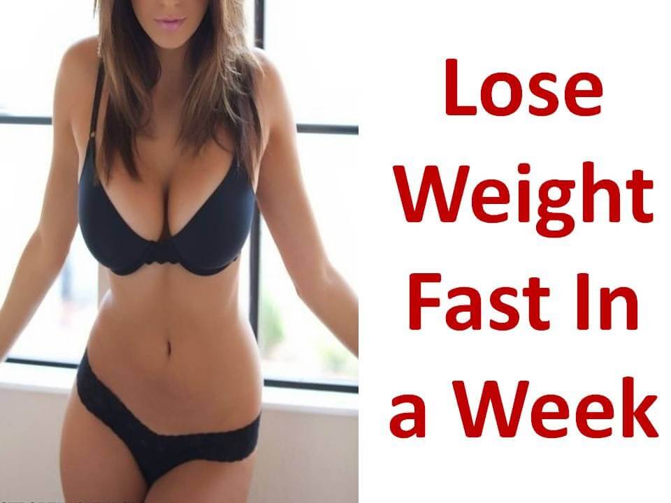How to lose weight fast in one week