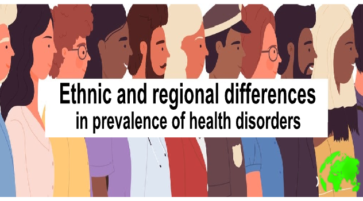 Ethnic and regional differences in prevalence of health disorders